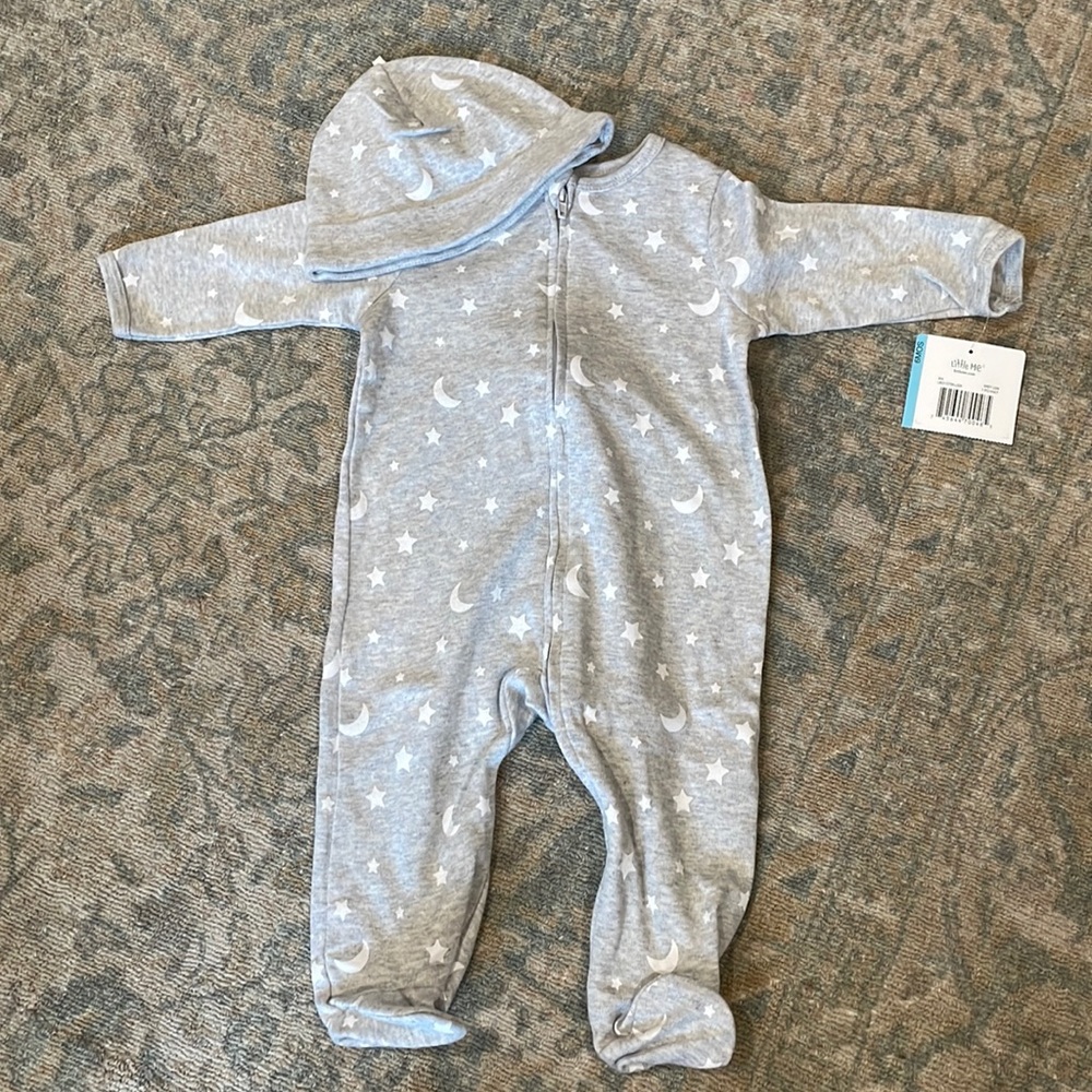 Little Me Star and Moon footie pajama